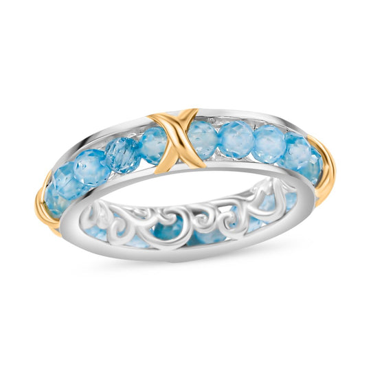 Apatit Ring Messing (Größe 18.00) ca. 6,40 ct