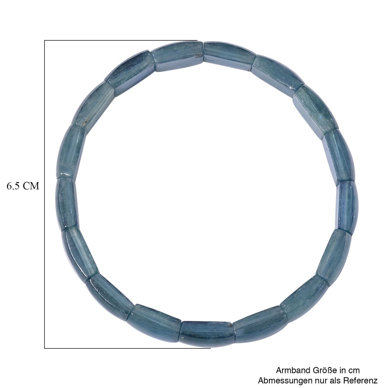 Blaugrünes Kyanit flexibles Armband, ca. 95.00 ct