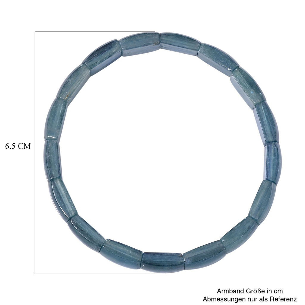 Blaugrünes Kyanit flexibles Armband, ca. 95.00 ct