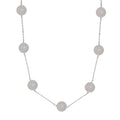 Grüne Quarz-Halskette, 50 cm -25 ct.
