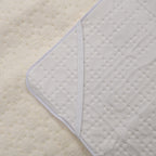 Elektrische Unterdecke, 160x160cm - 280 GSM Fleece-Oberseite und 400 GSM Unterseite, geeignet für 230 V Steckdosen, mit automatischem Timer, weiß