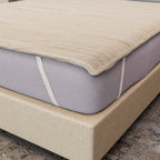Elektrische Unterdecke, 160x160cm - 280 GSM Fleece-Oberseite, 400 GSM Polymer-Unterseite, geeignet für 230 V Steckdosen, 9 Heizstufen mit automatischem Timer, weiß