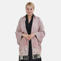  Paisley scarf size: 170cmX70m color: pink base with Flower Material:100% viscoseweight: 170g 