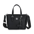 Crossbody Bag mit Designer-Anhänger in Kreuzform, Schwarz