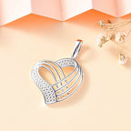 Weißer Diamant Anhänger 925 Silber