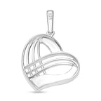 Weißer Diamant Anhänger 925 Silber