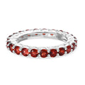 Roter Granat Ring 925 Silber (Größe 21.00) ca. 4,02 ct