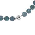 EXTREM SELTEN - Natürlicher Olmek Jadeit Halskette ca. 50 cm 925 Silber rhodiniert ca. 620.00 ct