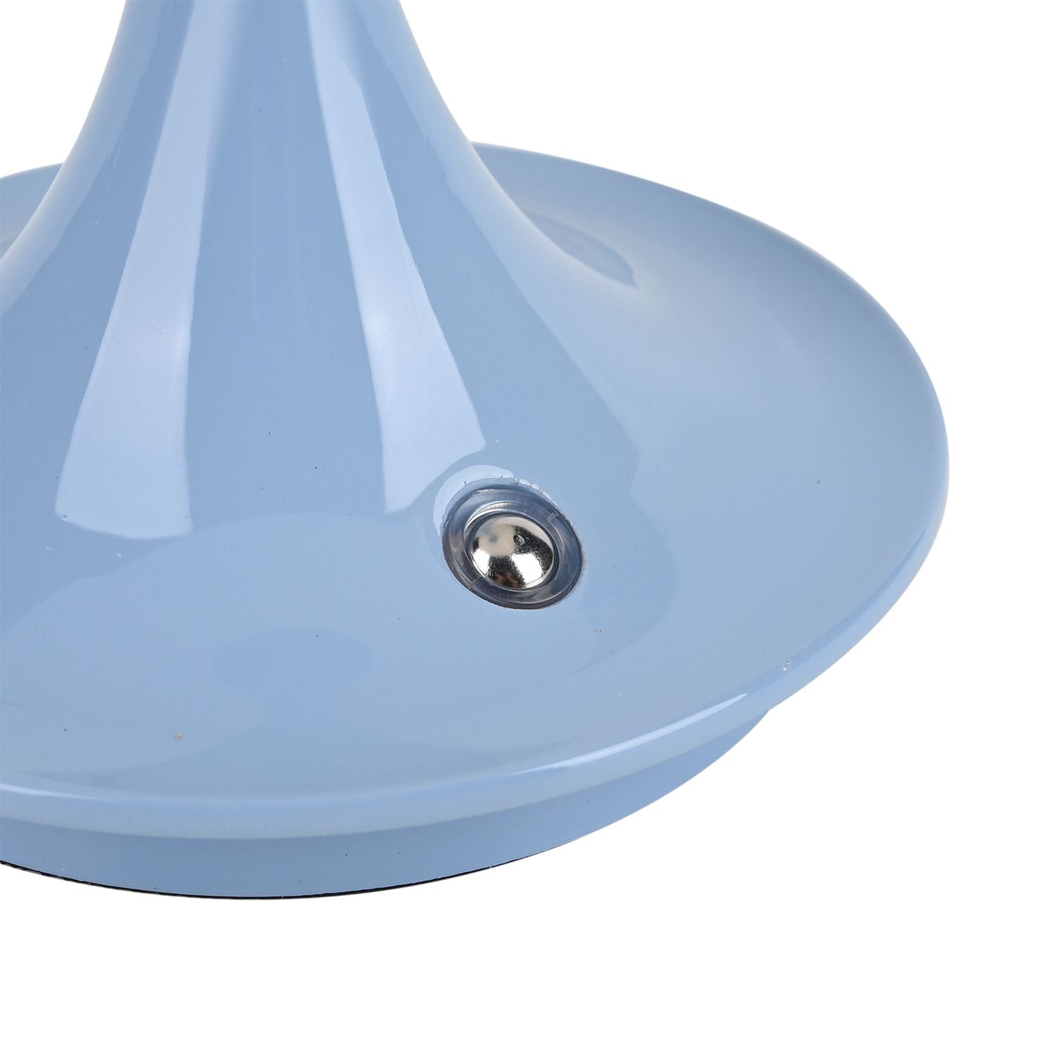 Designerlampe: Kabellos dimmbare Pilz-Tischlampe mit 3 Lichteinstellungen, weiß