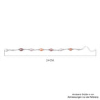 Mehrfarbiges Süßwasser Perle Armband, flexibel, Messing
