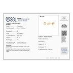 Lab Grown SGL zertifiziert Diamant VS-GH Ohrringe 925 Silber vergoldet ca. 0.50 ct