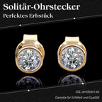 Lab Grown SGL zertifiziert Diamant VS-GH Ohrringe 925 Silber vergoldet ca. 0.50 ct