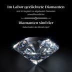 Lab Grown SGL zertifiziert Diamant VS-GH Ohrringe 925 Silber vergoldet ca. 0.50 ct