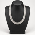 925 Silber rhodiniert Kette,, ca. 45 cm ca. 18,00g