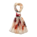 LA MAREY - Luxuriöser Floral-Print Schal, Merinowolle und Maulbeerseide, bunte Blumen