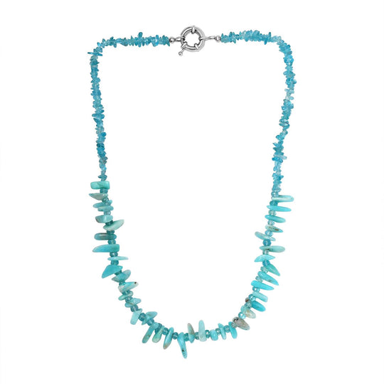 Sodalith Halskette ca. 50 cm Messing platiniert ca. 249.00 ct
