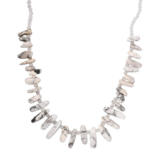 Sodalith Halskette ca. 50 cm Messing platiniert ca. 249.00 ct