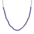 Afrikanische Amethyst Halskette, 45 cm  20 ct.
