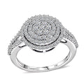 LUXURIANT DIAMOND - Lab Grown Diamant SI-GH Ring 417 Gold Rhodiniert (Größe 17.00) ca. 1,02 ct