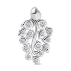 Moissanit Anhänger 925 Silber rhodiniert ca. 0.41 ct