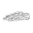 Moissanit Anhänger 925 Silber rhodiniert ca. 0.41 ct