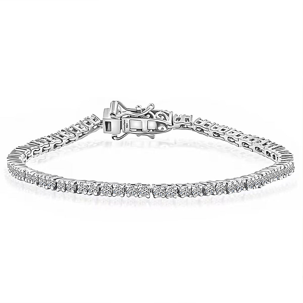 LUXURIANT DIAMOND - Lab Grown Diamant SI Armband ca. 18.5 cm 925 Silber Platiniert (10-15 Werktage Lieferzeit) ca. 2.00 ct