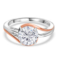 J Francis gefertigt mit SWAROVSKI Zirkonia Ring 925 Silber (Größe 17.00) (8-10 Tagen Lieferzeit)