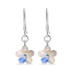 J Francis gefertigt mit SWAROVSKI AB Swarovski Kristall Ohrringe 925 Silber platiniert