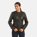 LA MAREY - 100% Lammleder-Jacke, Größe 40, Schwarz