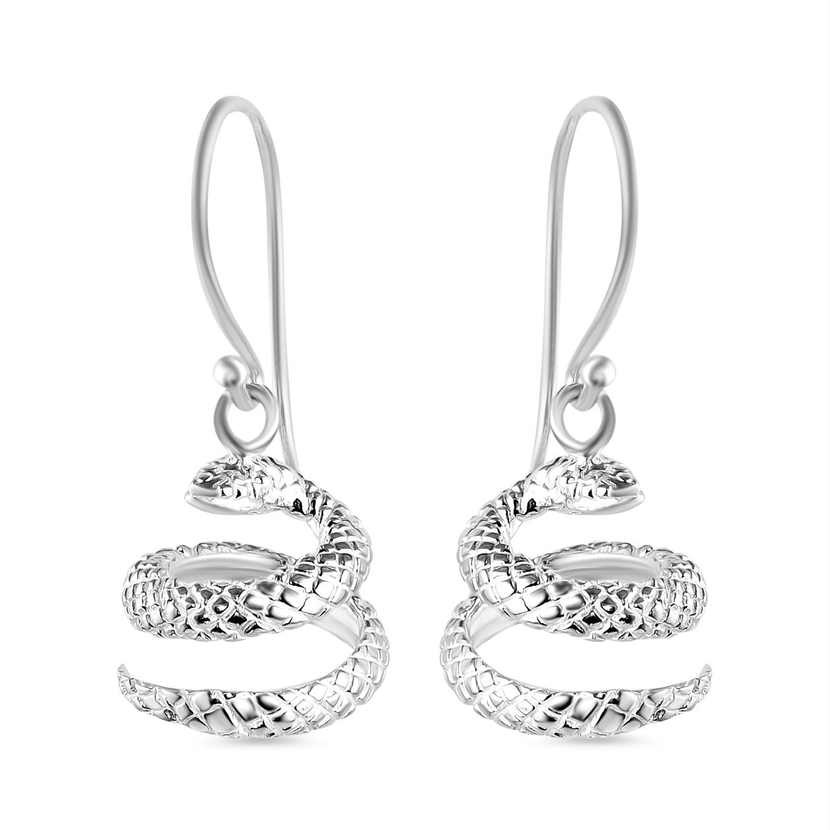 Royal Bali - Schlangen Ohrringe, 925 Silber, 5,10g
