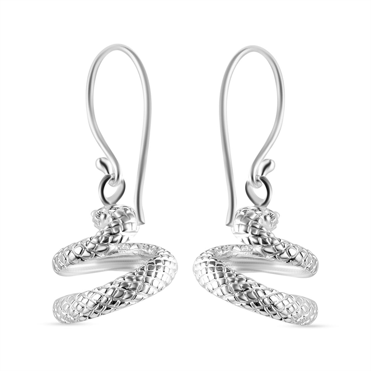 Royal Bali - Schlangen Ohrringe, 925 Silber, 5,10g
