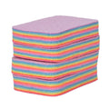 4er-Set Regenbogen-Putztücher, 12-Schicht Mikrofaser-Schwammblock, wiederverwendbar und saugstark