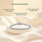 LUXURIANT DIAMOND - Lab Grown Diamant SI Armband ca. 15.25 cm 925 Silber Platiniert ca. 2,00 ct.