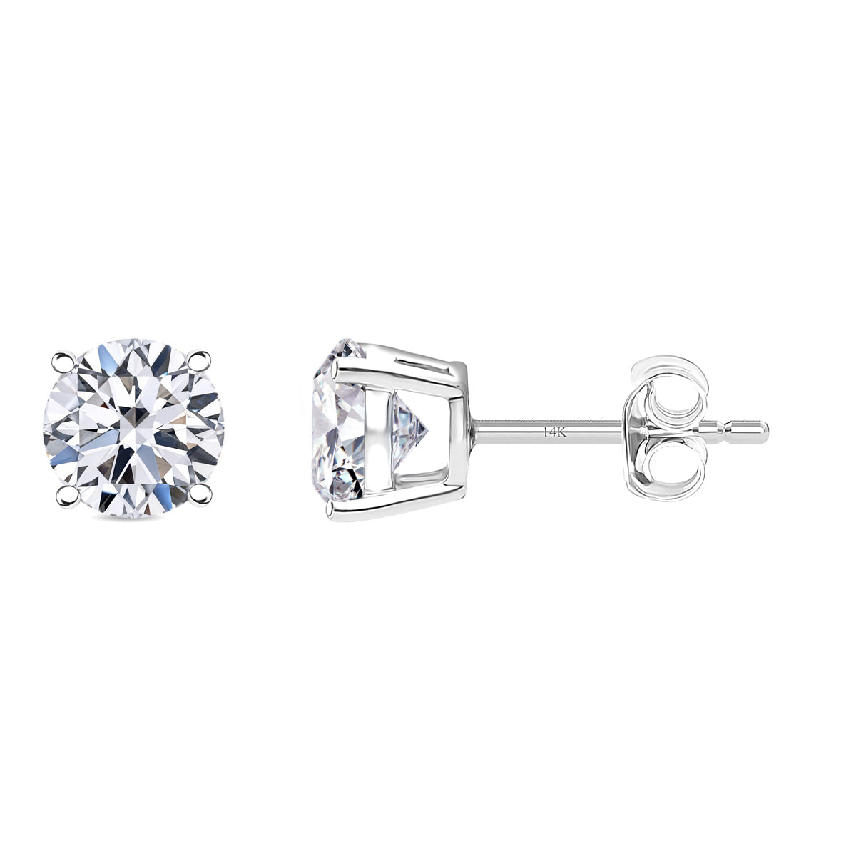 LUXURIANT DIAMOND - Lab-grown Diamant VS-EF SGL zertifiziert Ohrringe, 585 Gold, ca. 2.00 ct