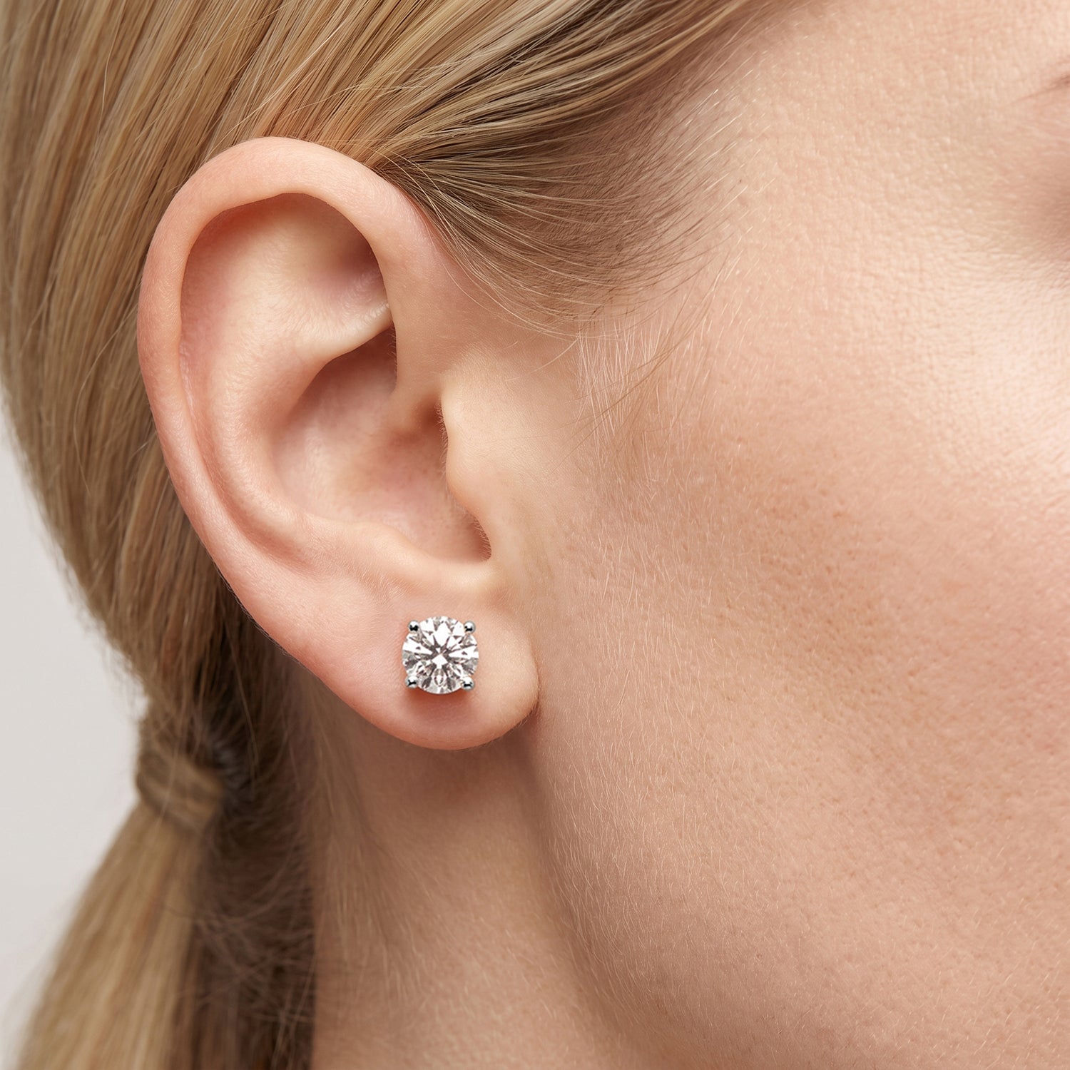 LUXURIANT DIAMOND - Lab-grown Diamant VS-EF SGL zertifiziert Ohrringe, 585 Gold, ca. 2.00 ct
