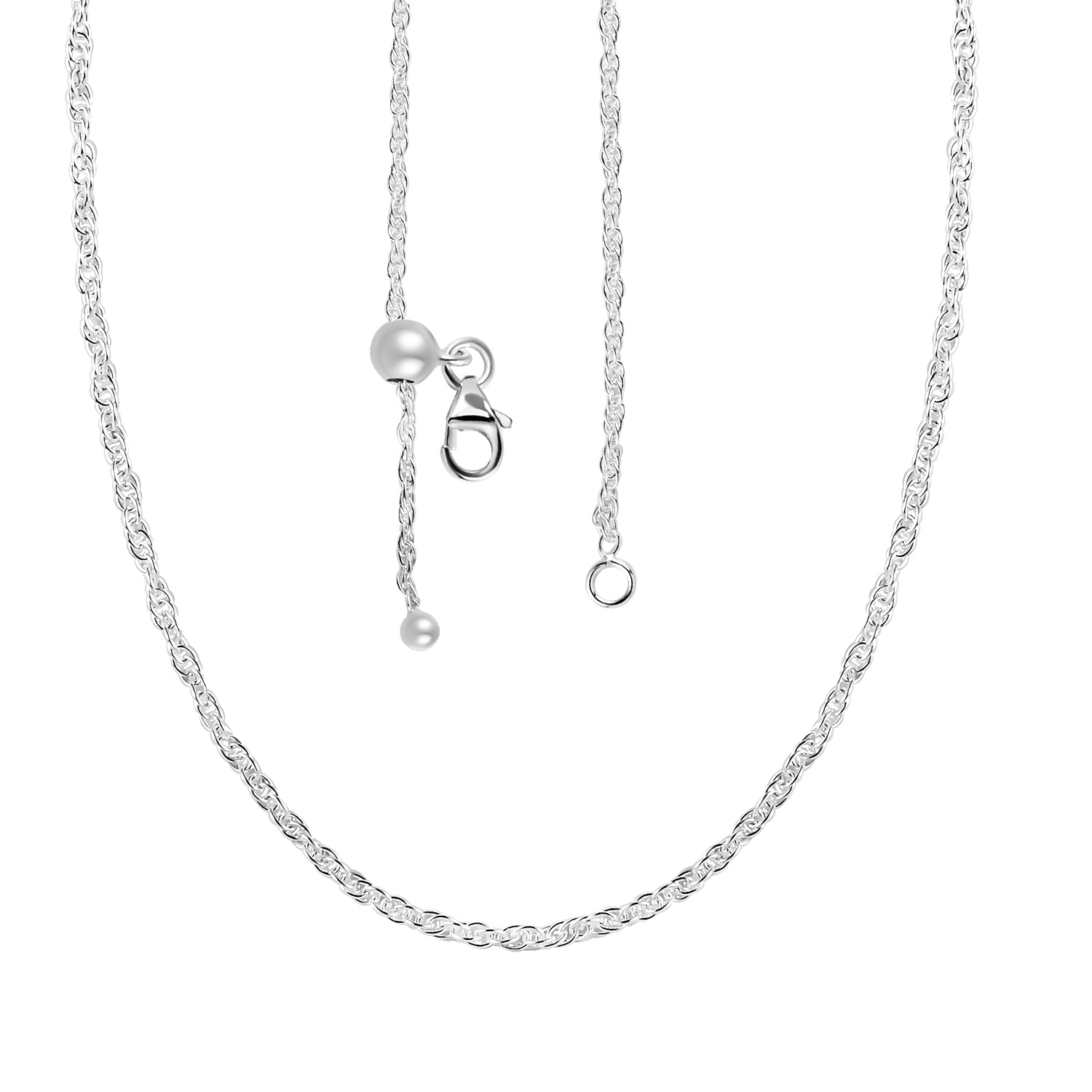 Figaro-Halskette, 925 Silber, ca. 50 cm ca. 3,00g