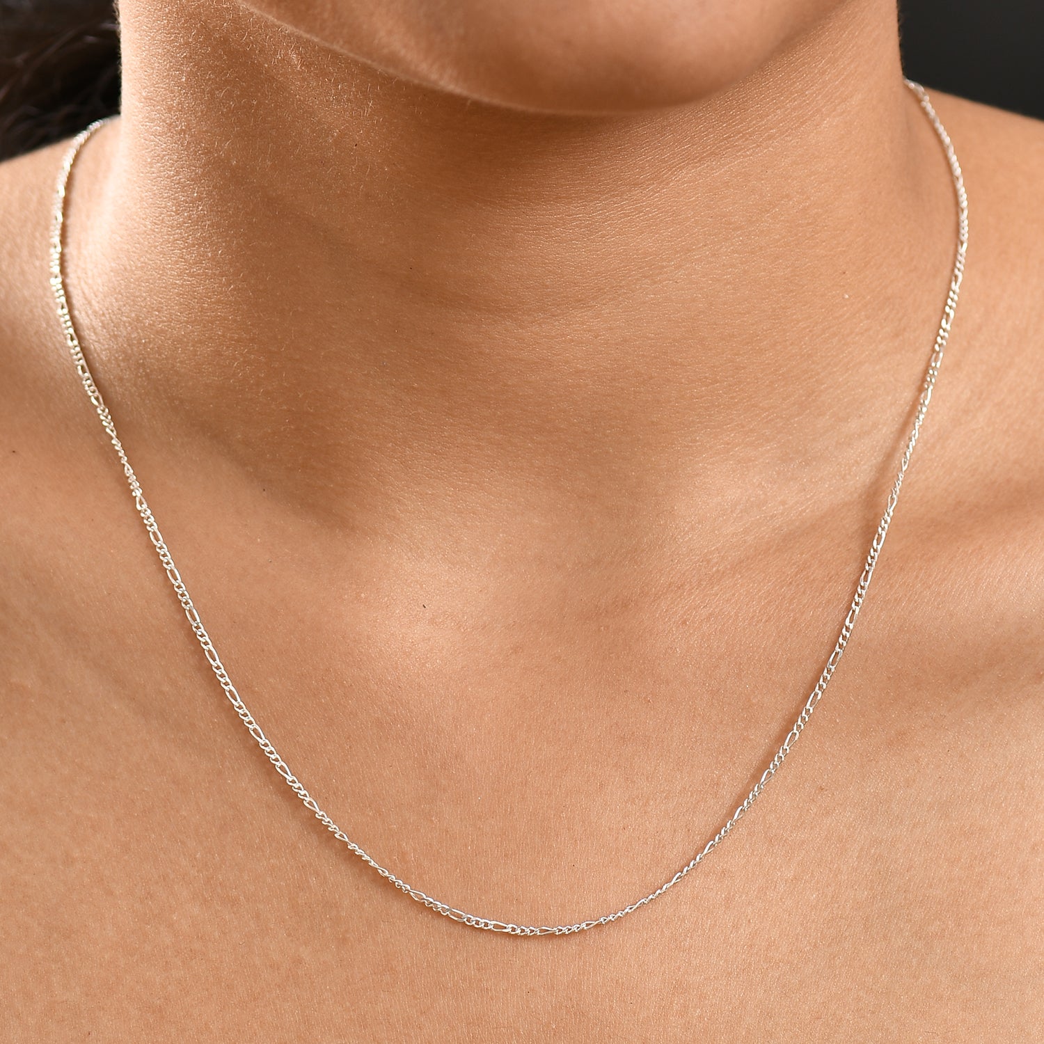 Figarokette, 925 Silber, ca. 50 cm ca. 2,75g