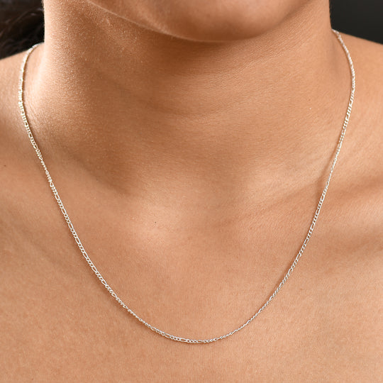 Figarokette, 925 Silber, ca. 50 cm ca. 2,75g