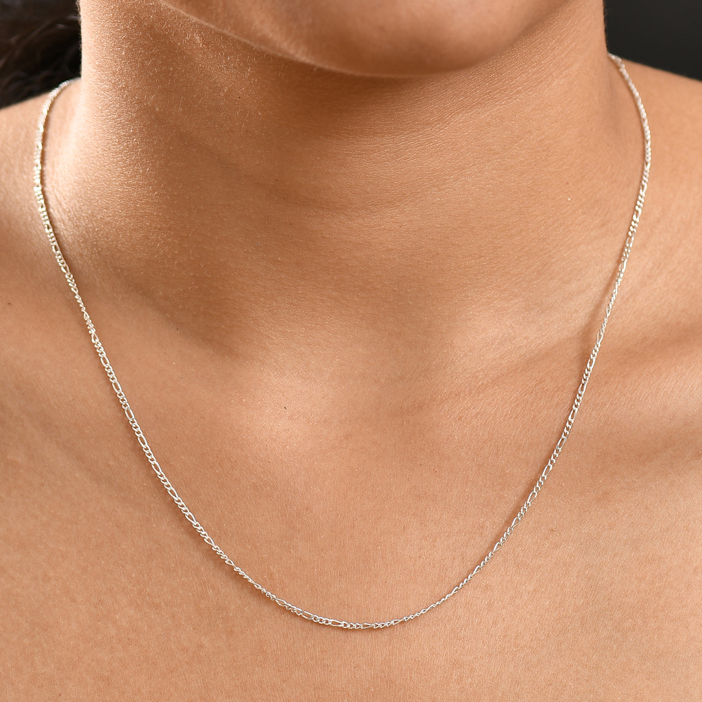 Figarokette, 925 Silber, ca. 50 cm ca. 2,75g