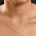 Figarokette, 925 Silber, ca. 50 cm ca. 2,75g
