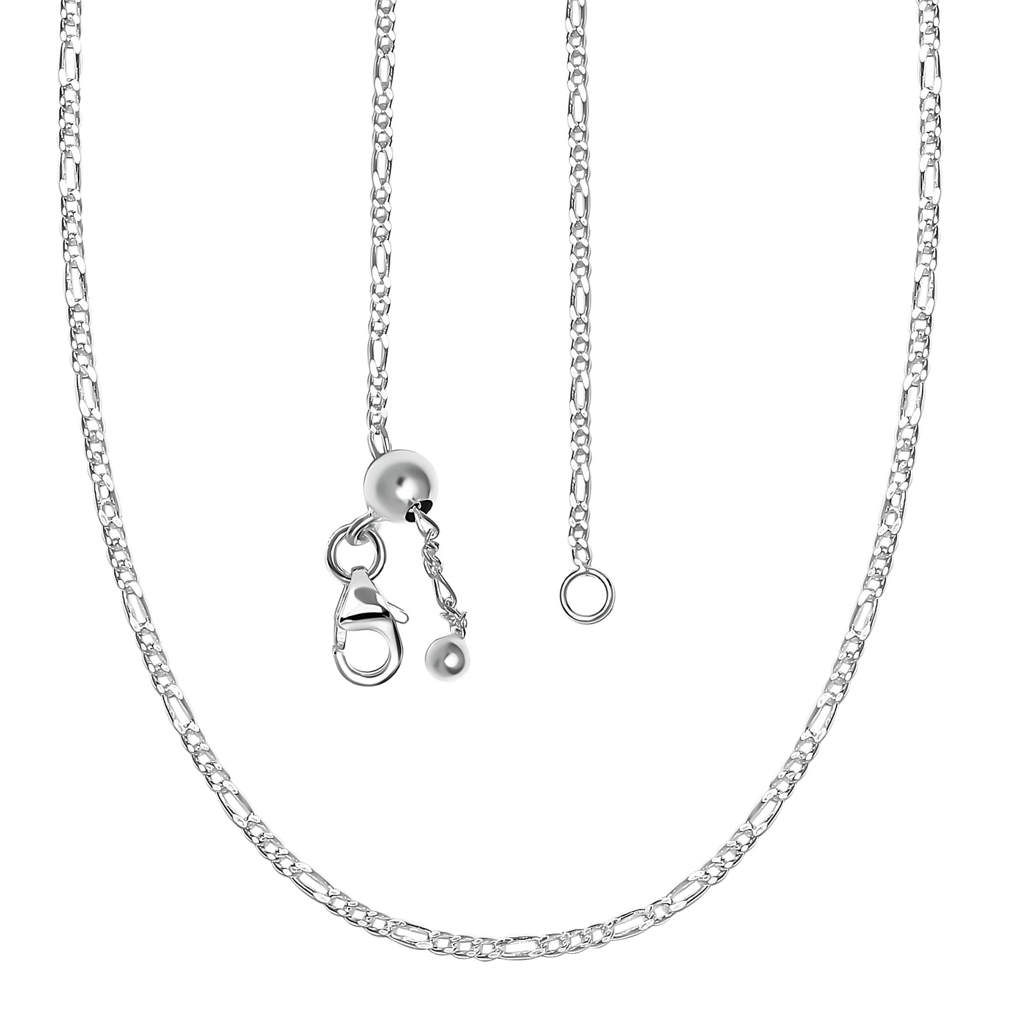 Figarokette, 925 Silber, ca. 50 cm ca. 2,75g