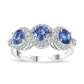 AAA Blauer Ceylon-Saphir Ring 585 Gold (Größe 19.00) ca. 3,12 ct