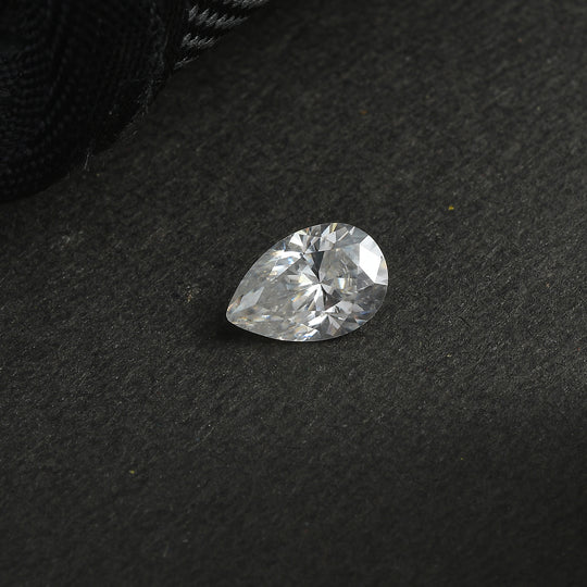 Moissanite Pear 9x6 Faceted Cut 1A 1.30 Ct