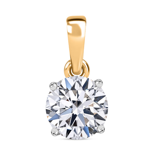 LUXURIANT DIAMOND - Lab Grown Diamant VS-EF SGL zertifiziert Anhänger 375 Gold ca. 1,00 ct.