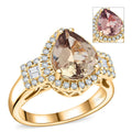 LUXORO AAA Turkizit, Weißer Diamant AGI zertifiziert Ring 585 Gold (Größe 20.00) ca. 3.15 ct