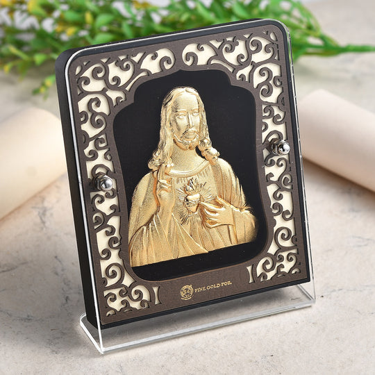 EXKLUSIVES ANGEBOT - 999er Gold-Dekor mit Jesus-Motiv