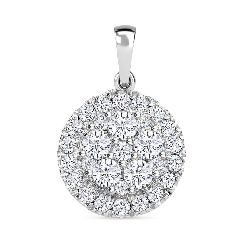 J Francis gefertigt mit SWAROVSKI Zirkonia Anhänger 925 Silber rhodiniert