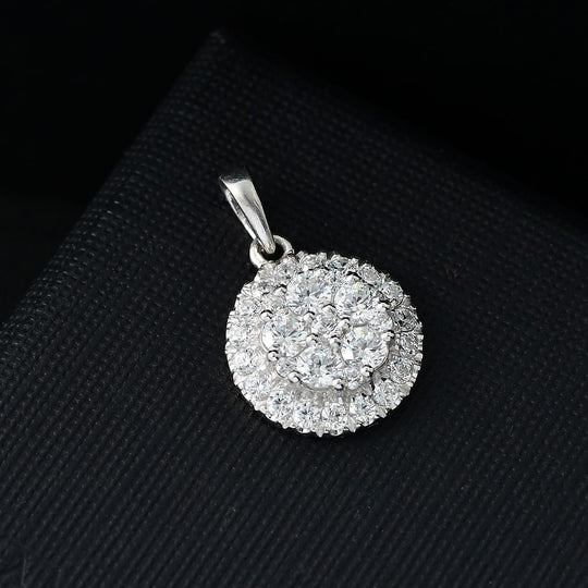 J Francis gefertigt mit SWAROVSKI Zirkonia Anhänger 925 Silber rhodiniert