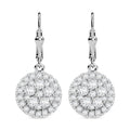 J Francis gefertigt mit SWAROVSKI - Zirkonia Ohrringe 925 Silber rhodiniert