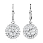 J Francis gefertigt mit SWAROVSKI - Zirkonia Ohrringe 925 Silber rhodiniert